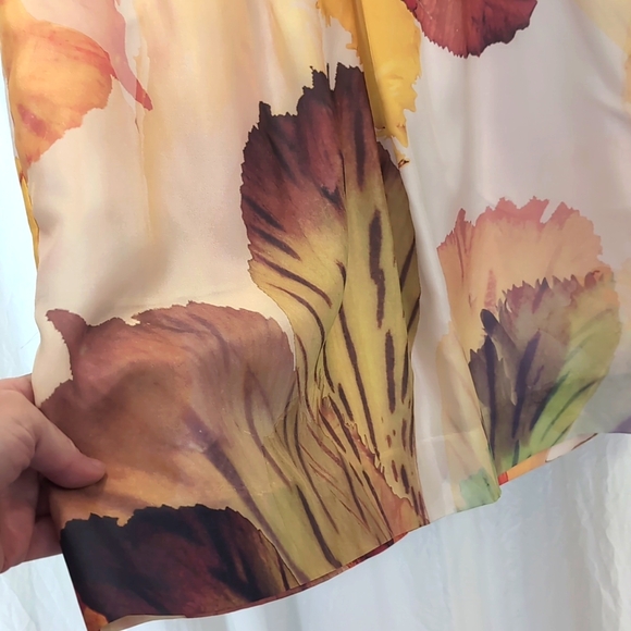 Leifsdottir Floral Print Silk Dress size 10 - Picture 7 of 10